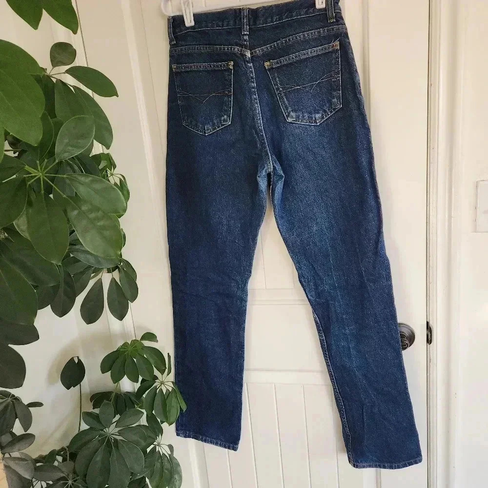 Vintage Anchor Blue relaxed straight leg dark denim jeans - Picture 2 of 6